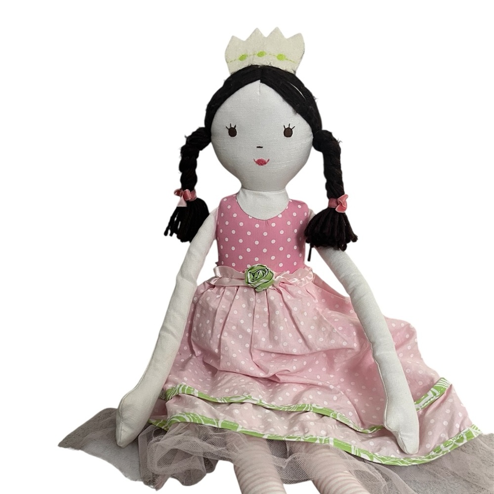 Pottery Barn Kids Pink and White Polka Dot Doll